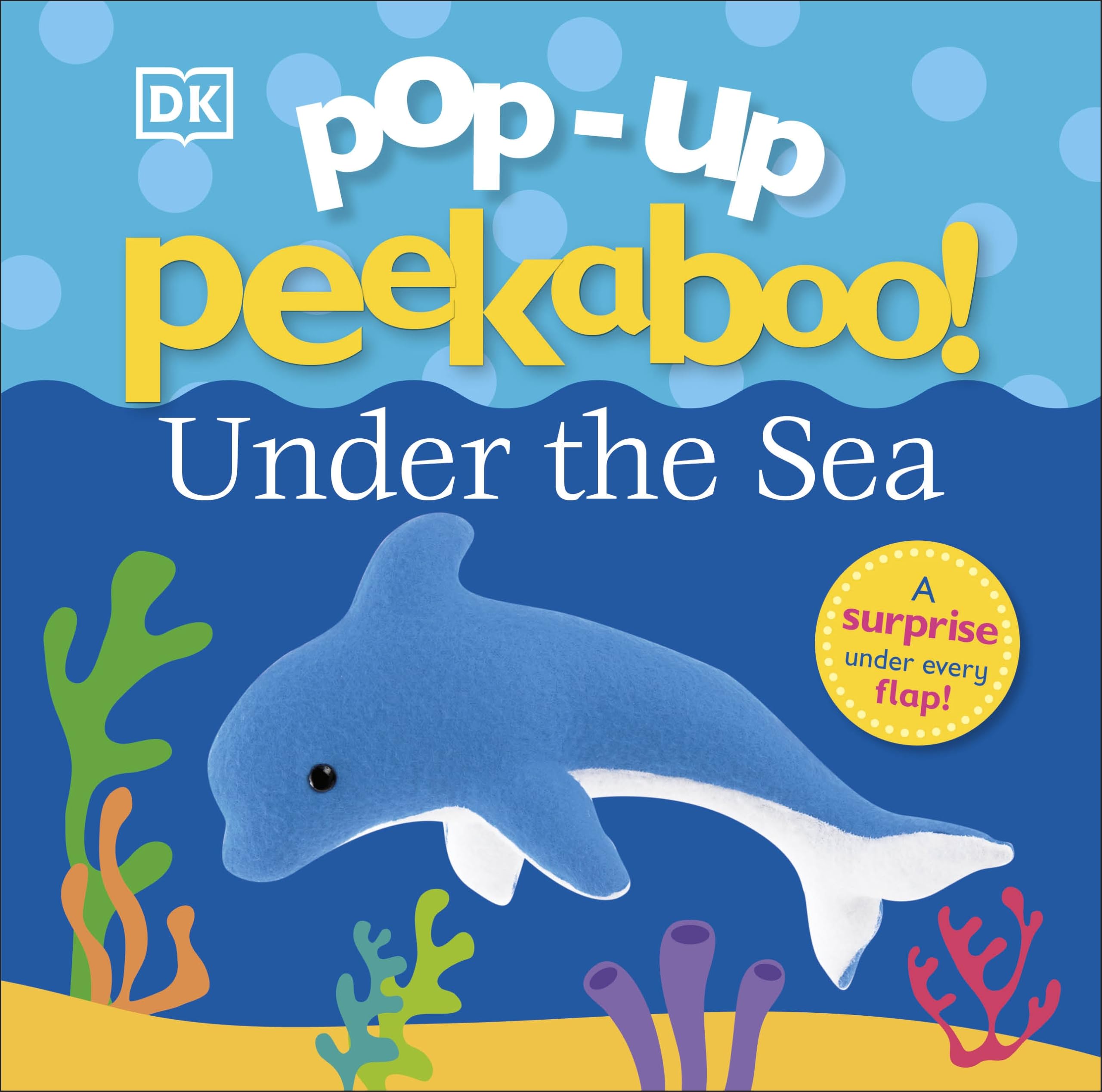 Under The Sea Pop-Up Peekaboo Book + Interactive Design Kids 0-3 Years Old bedtime Story Specimen Kit 12 Flaps Hot Toys